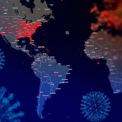 Как коронавирус распространялся в Северной Америке и Европе